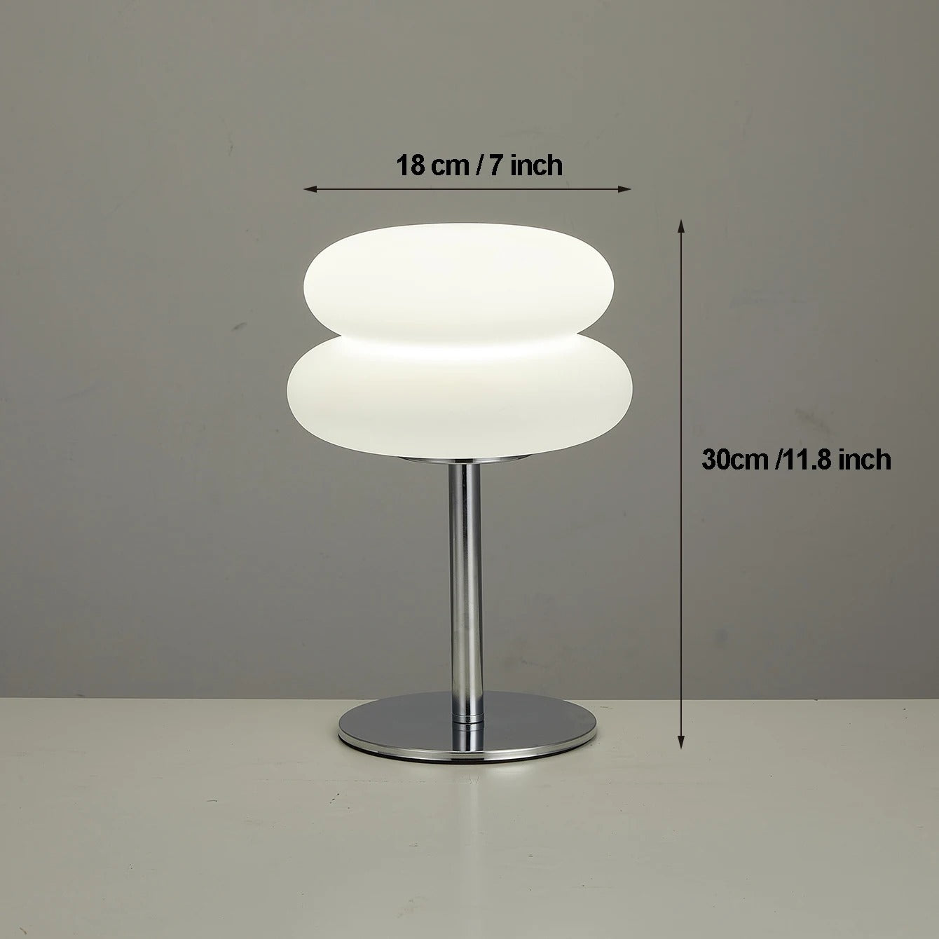 Bauhaus Retro Mushroom Table Lamp - 9-Level Dimmable Ambient Light for Bedroom & Living Room