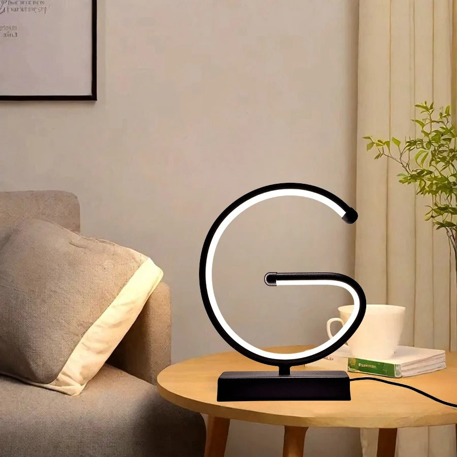 Creative G-Shaped USB Lamp - Decorative Nightlight for Bedroom & Desk