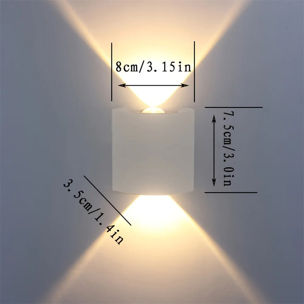 Minimalist LED Wall Lamp - 2W/4W Waterproof Light for Bedroom & Bedside (AC85-265V)