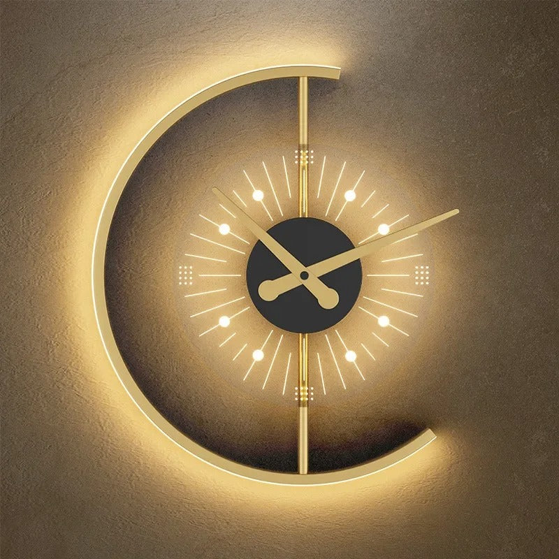 Modern LED Wall Lamp with Clock – Bedroom, Living Room, Dining Room, Aisle, Porch, Corridor Decorative Lighting Fixture