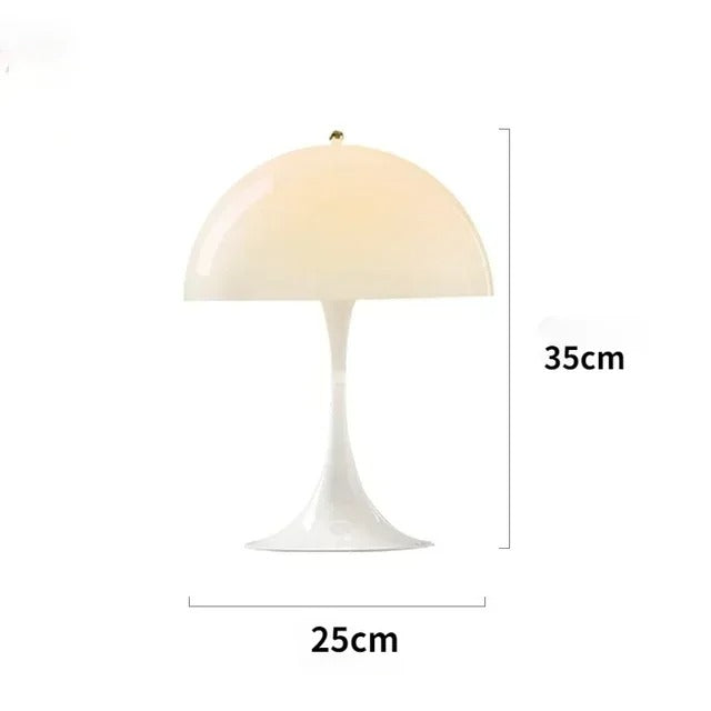 Modern Minimalist LED Mushroom Table Lamp - Bedside & Desk Light for Home Decor
