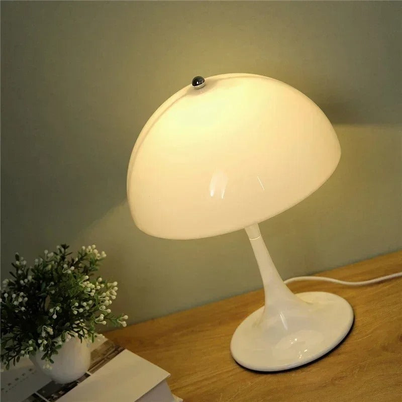 Modern Minimalist LED Mushroom Table Lamp - Bedside & Desk Light for Home Decor