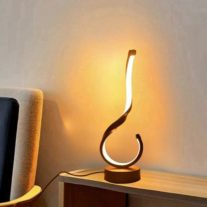 Compact Modern USB Desk Lamp - Ironwork Design with Three-Color Dimming