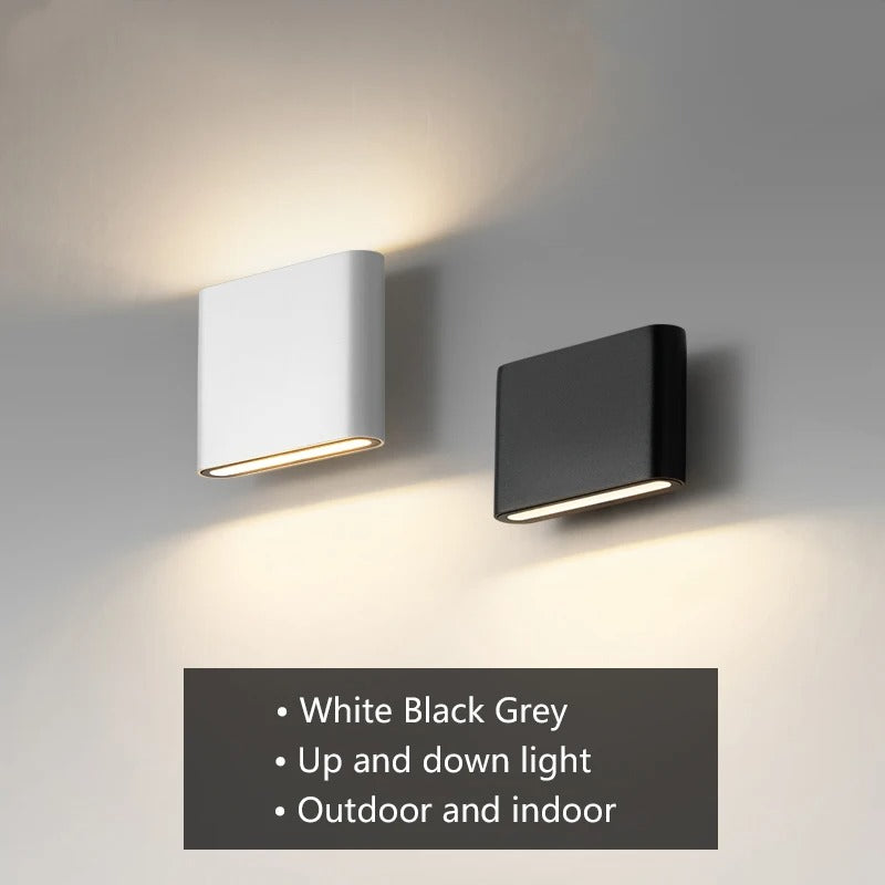 LED Outdoor Wall Lamp - 6W/12W/20W, Waterproof Aluminum Sconce for Indoor & Outdoor