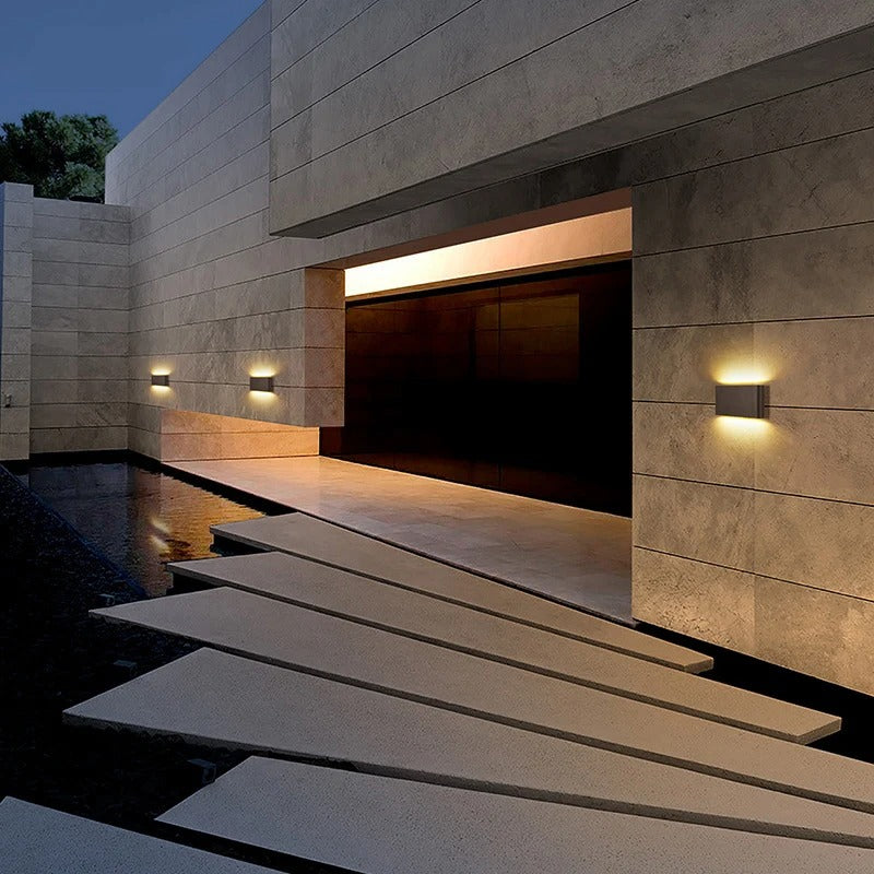 LED Outdoor Wall Lamp - 6W/12W/20W, Waterproof Aluminum Sconce for Indoor & Outdoor