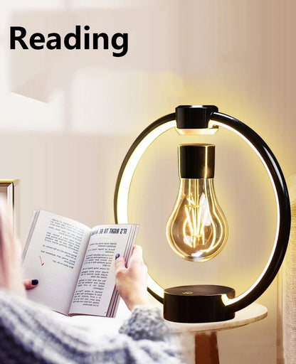 Magnetic Levitating Retro Bulb - RGB LED Night Light for Bedroom & Home Decor