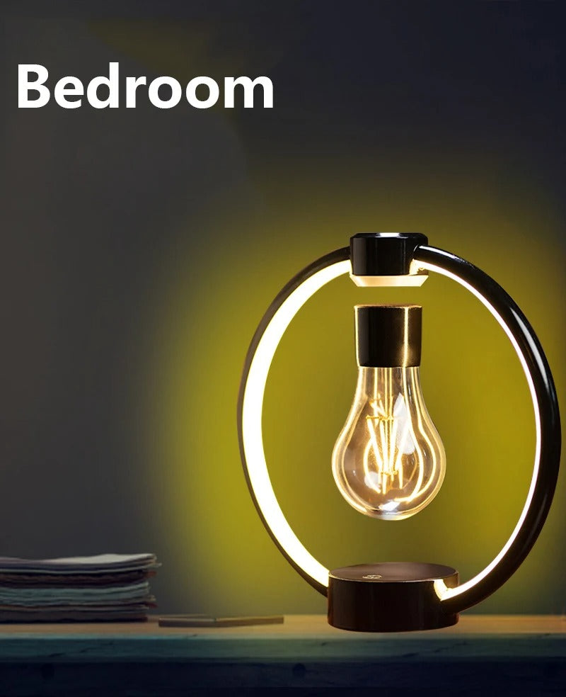 Magnetic Levitating Retro Bulb - RGB LED Night Light for Bedroom & Home Decor