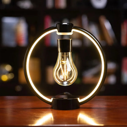 Magnetic Levitating Retro Bulb - RGB LED Night Light for Bedroom & Home Decor