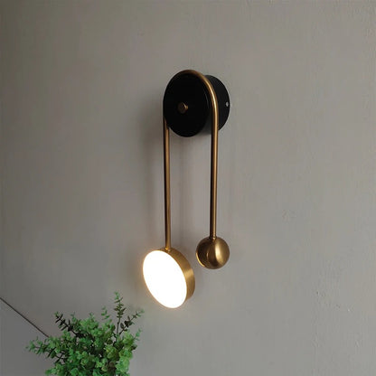 Modern LED Wall Lamp – Creative Golden Ball Light Fixture for Kitchen, Living Room, Bedroom, Bathroom, and Nordic Bedside Decor