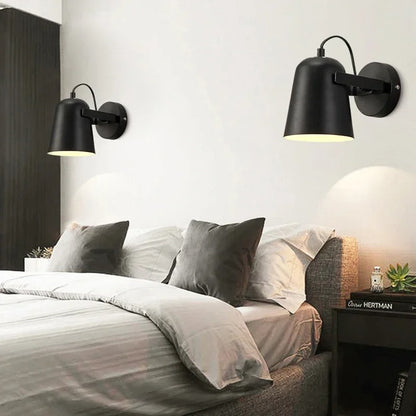 Nordic Modern LED Wall Lamp - Minimalist Macaron Iron Decorative Light for Bedroom, Bedside, Aisle, and Restaurant