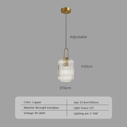 Nordic Minimalist Glass LED Pendant Lamp - Japanese Style for Dining Room, Kitchen, Bedside & Home Decor