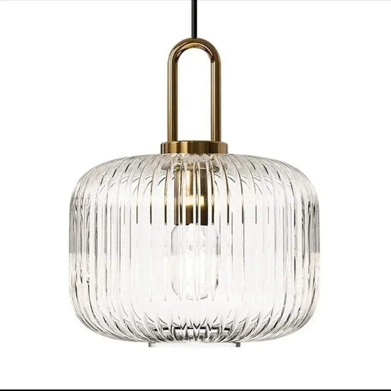 Nordic Minimalist Glass LED Pendant Lamp - Japanese Style for Dining Room, Kitchen, Bedside & Home Decor