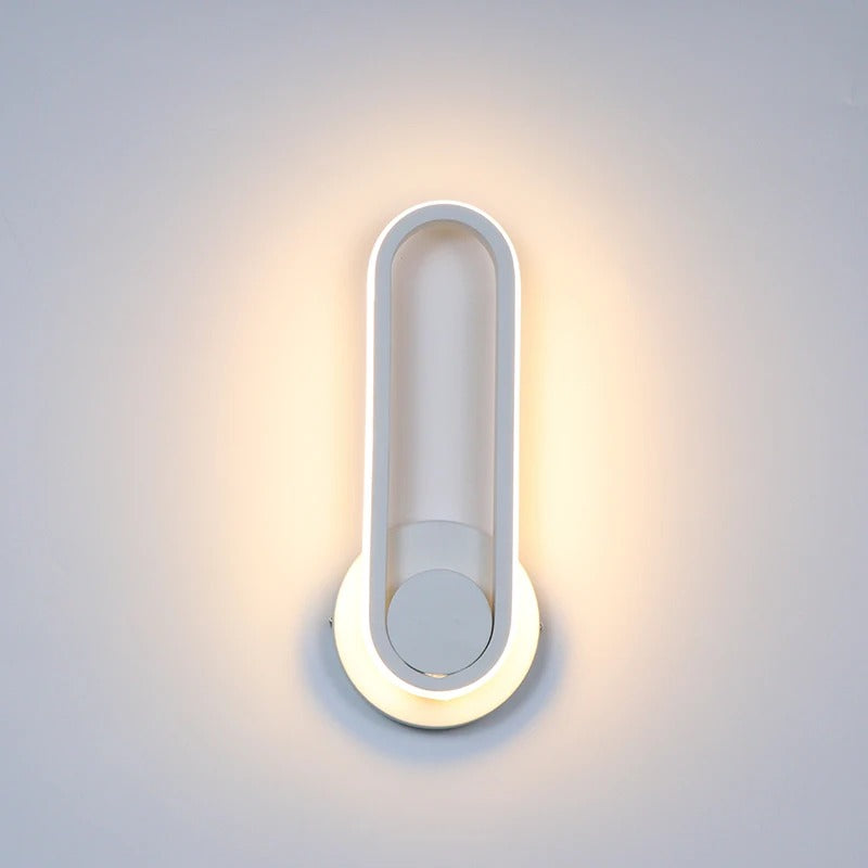 Rotatable LED Bedside Wall Lamp - Adjustable Light Angle for Bedroom (AC110/220V)