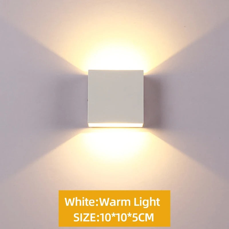 Sleek Up & Down LED Wall Light - 6W/12W Aluminum Fixture for Indoor Decor