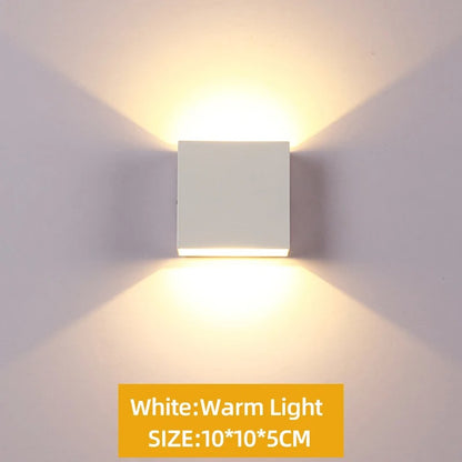 Sleek Up & Down LED Wall Light - 6W/12W Aluminum Fixture for Indoor Decor