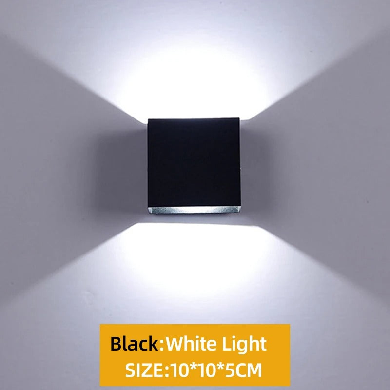 Sleek Up & Down LED Wall Light - 6W/12W Aluminum Fixture for Indoor Decor