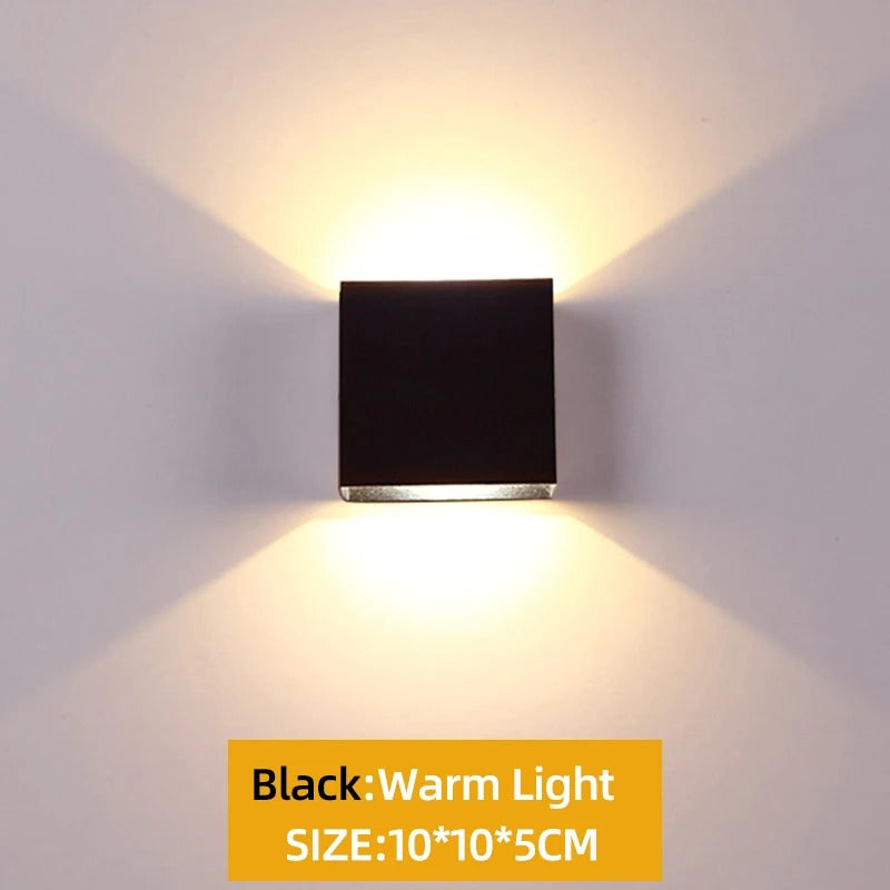 Sleek Up & Down LED Wall Light - 6W/12W Aluminum Fixture for Indoor Decor