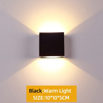 Sleek Up & Down LED Wall Light - 6W/12W Aluminum Fixture for Indoor Decor