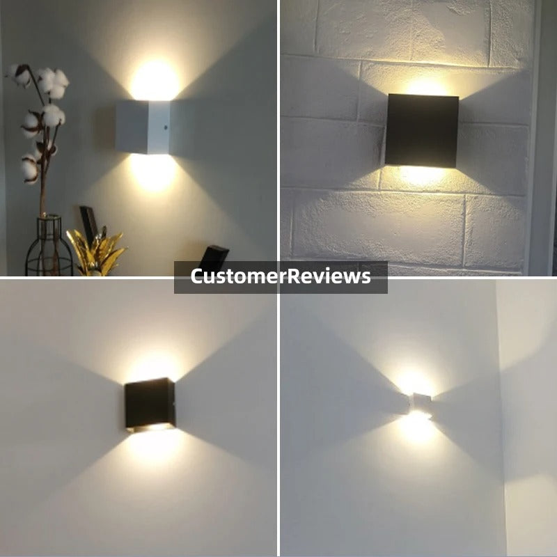 Sleek Up & Down LED Wall Light - 6W/12W Aluminum Fixture for Indoor Decor