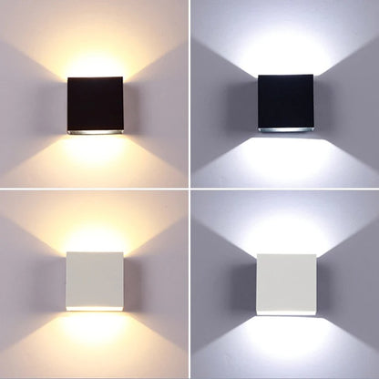Sleek Up & Down LED Wall Light - 6W/12W Aluminum Fixture for Indoor Decor