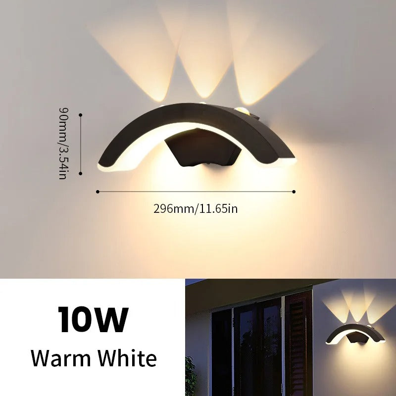 Waterproof Outdoor LED Wall Light 10W – Modern Exterior Wall Lamp for Street, Porch & Garden