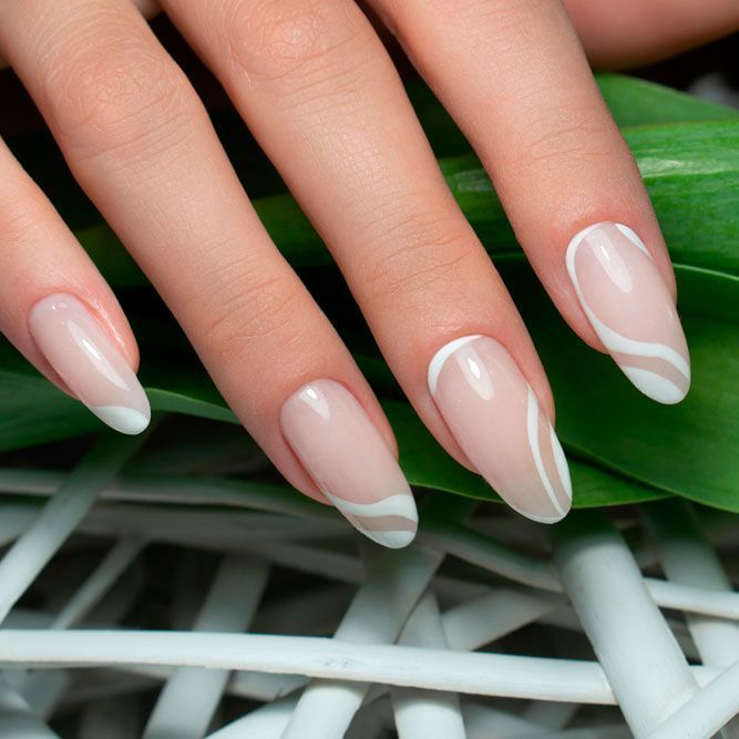 simple nails designs almond shape