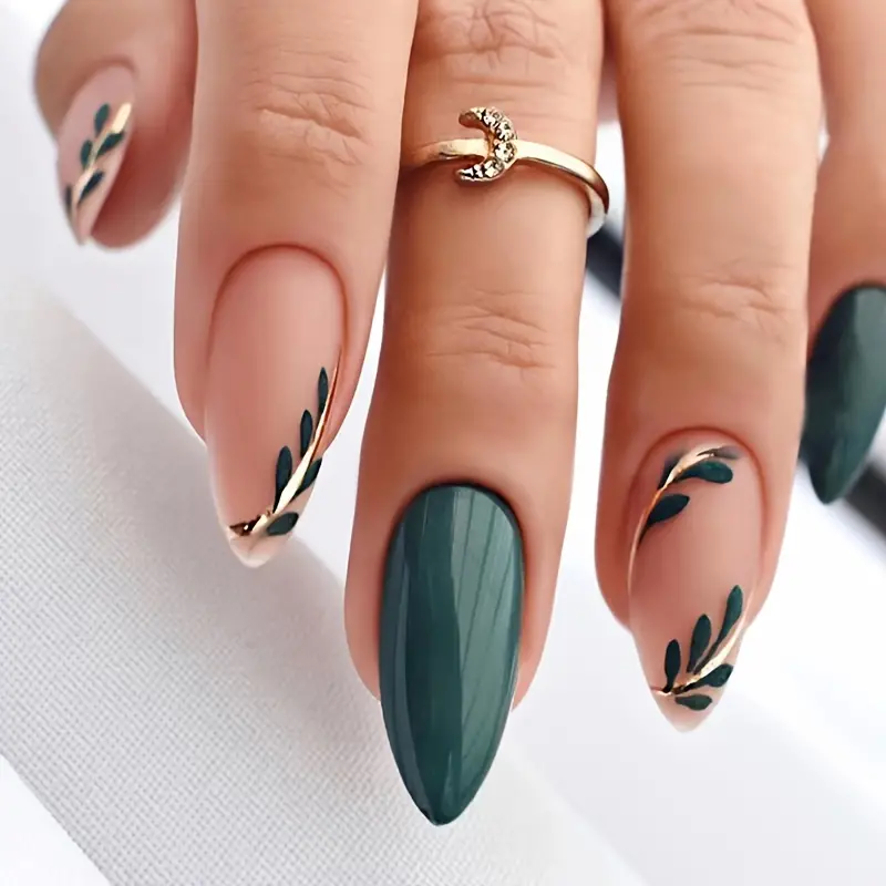 simple nails designs almond shape